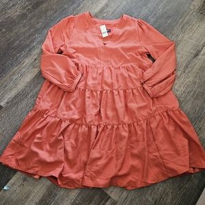Anthropologie maeve amber longsleeve dress